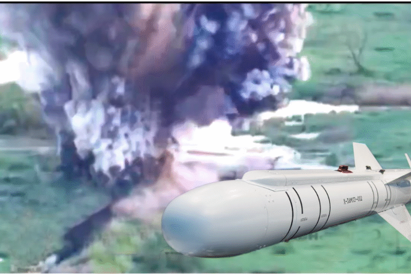 Kh-38 missile strike on Ukrainian bridge. Russian Su-34 fighter jet attack