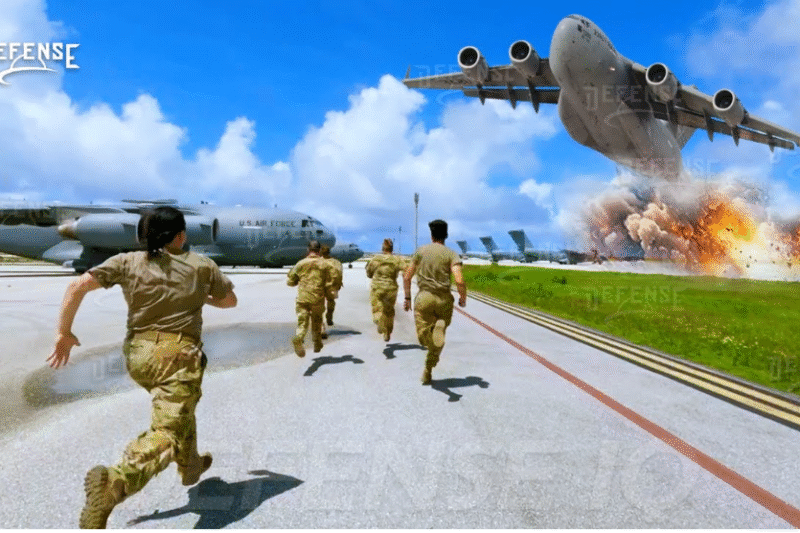 High Alert! US Air Force C-17 Crew Executes Emergency Takeoff at Full Speed!!