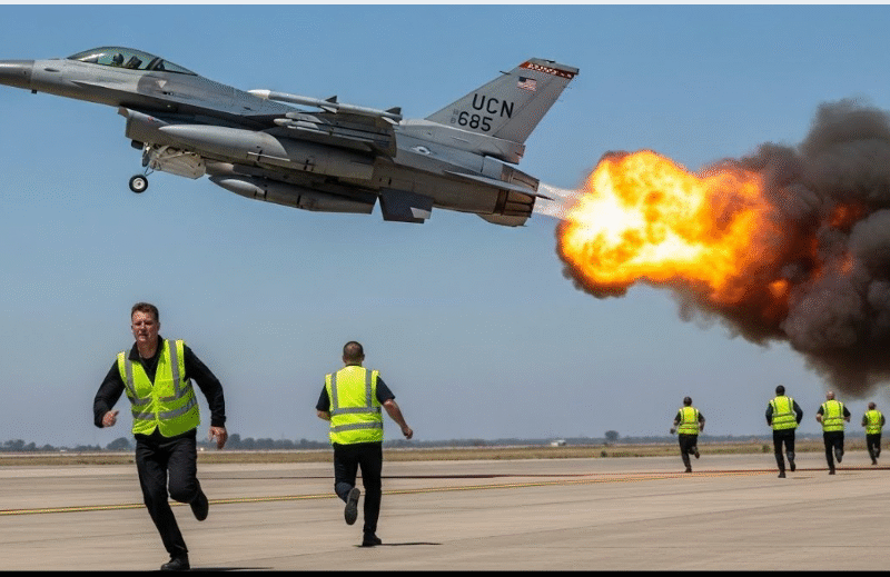Israel Emergency – Female Pilot of US F-16 Fighter Jet Takes Off Crazy to Iran at Full Speed!